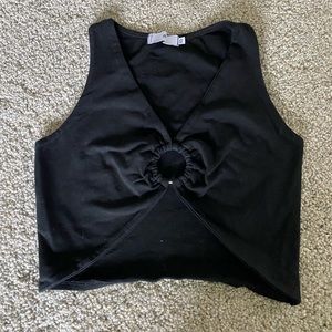 Black crop top size XS. ADIKA